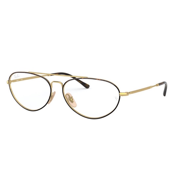 New Ray-Ban Aviator Havana Over Gold Unisex Metal Glasses rb6454 2945 56 14 140